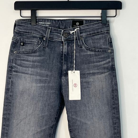 Adriano Goldschmied Farrah HR Skinny Denim Jeans Black Gray Stretch Size 23 NWT - Picture 3 of 14